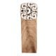 2 Pieces Black Sea Shell Square Ceramic Wooden Door Stopper